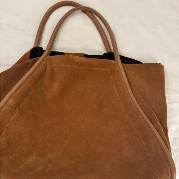 ASOS Brown Suede Tote Bag - Picture 3 of 12